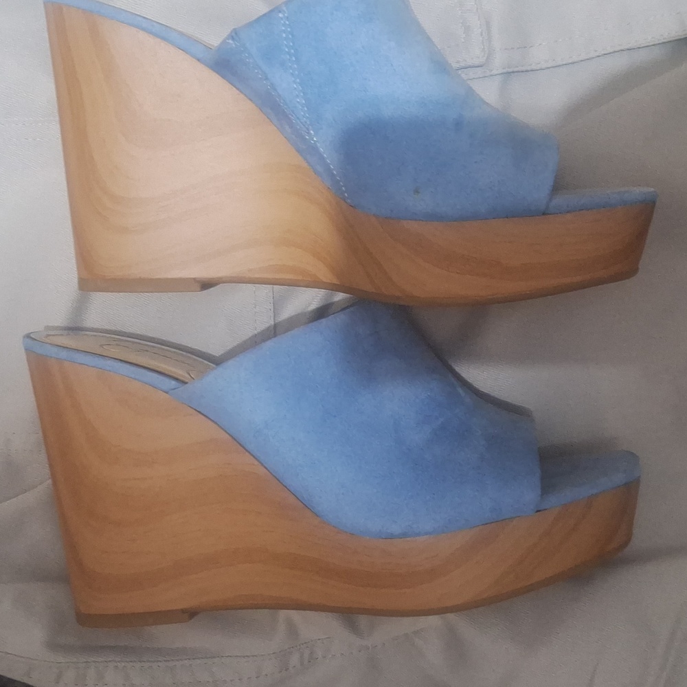 Y2K Jessica Simpson Slide On Wedge - Picture 3 of 9